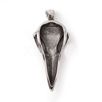 Tibetan Style 304 Stainless Steel Pendants STAS-P305-33AS-1