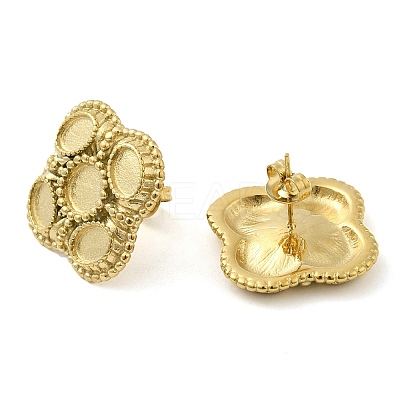 304 Stainless Steel Stud Earrings Findings STAS-G317-09G-1