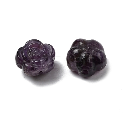 Natural Amethyst Carved Beads G-L636-C04-01-1