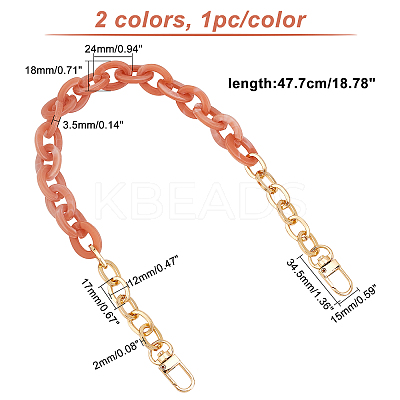 2 Pcs 2 Colors Acrylic Bag Tape FIND-CA0001-71-1