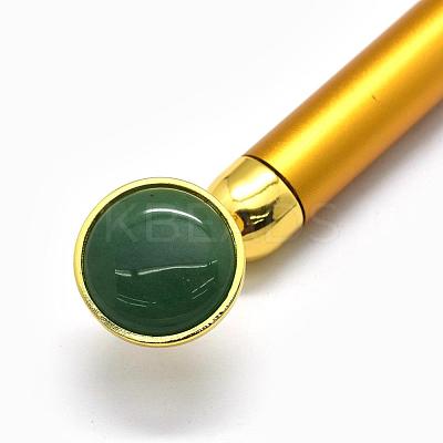 Natural Green Aventurine Electric Massage Sticks G-E515-13M-1