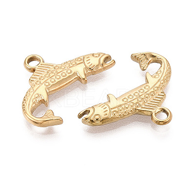 304 Stainless Steel Shark Pendants STAS-T069-12G-1