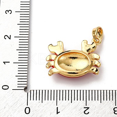 Brass Enamel Pendants LS-KK-K305-04G-1