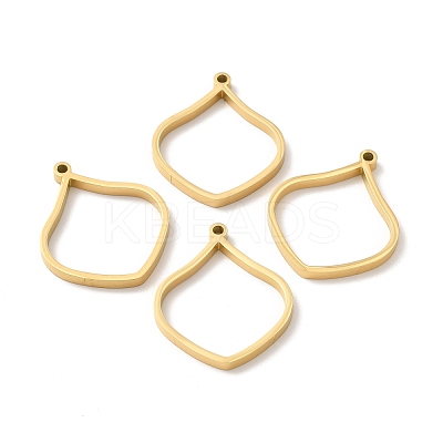 Ion Plating(IP) 304 Stainless Steel Open Back Bezel Pendants STAS-K208-18-1