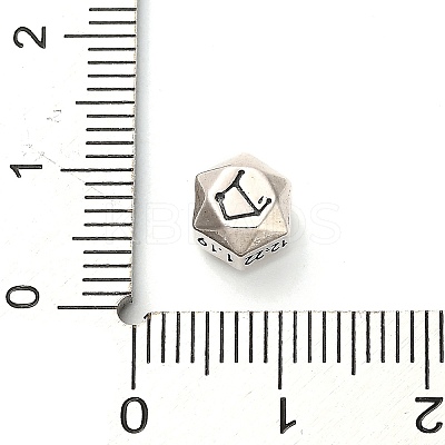 S925 Sterling Silver Beads STER-K183-03AS-10-1