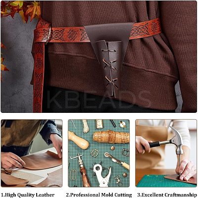 PU Leather Waist Sheath AJEW-WH0299-29A-1