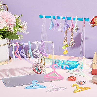 42Pcs 7 Colors Opaque & Transparent Acrylic Earring Display Accessories EDIS-PH0001-33-1