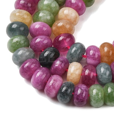 Natural White Jade Beads Strands X-G-E507-01-14-1