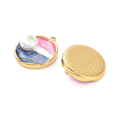 304 Stainless Steel Enamel  Pendants STAS-B084-06G-01-1