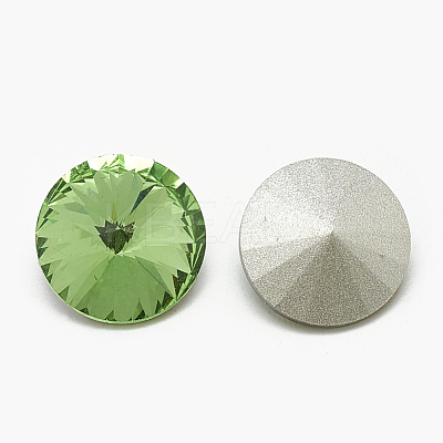 Pointed Back Glass Rhinestone Cabochons RGLA-T086-12mm-19-1