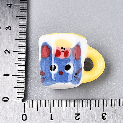Handmade Porcelain Mug Cup Decoration PORC-T133-20B-1