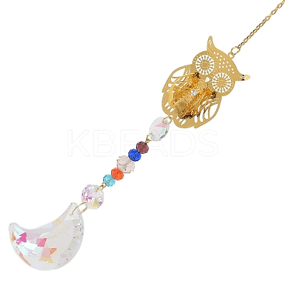 Hollow Alloy Hanging Ornaments HJEW-Q012-05A-1