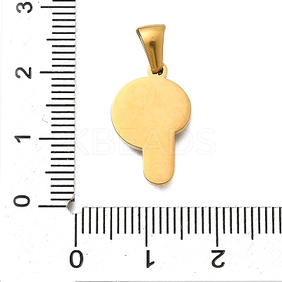 304 Stainless Steel Pendants STAS-K297-01G-P-1