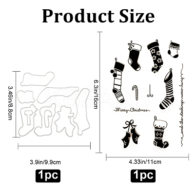 1 Sheet Silicone Clear Stamps DIY-GF0007-04-1