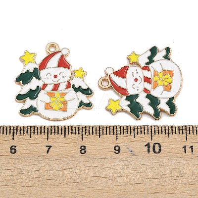 Christmas Theme Alloy Enamel Pendants FIND-I065-02C-KCG-1