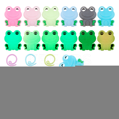 Frog Luminous Silicone Knitting Needle Point Protectors SIL-NB0001-35-1