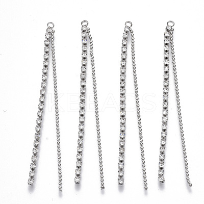 Brass Rhinestone Cup Chain Big Pendants KK-R129-06P-1