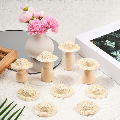40Pcs Mini Cloth Doll Hats AJEW-SC0031-34C-1