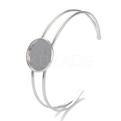 Non-Tarnish 304 Stainless Steel Bracelets Setting Making LS-BJEW-B090-03D-P-1