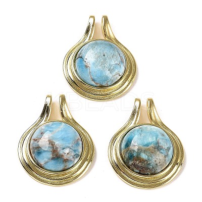 Natural Apatite Pendants G-M405-06G-01-1