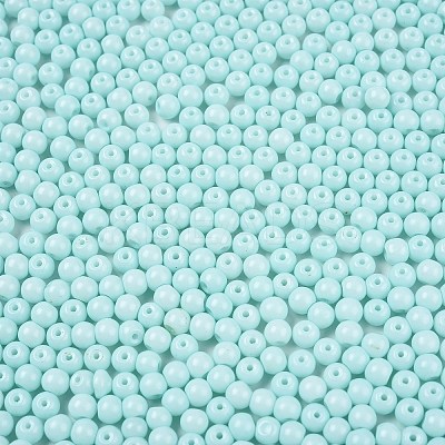 Opaque Baking Paint Glass Beads DGLA-T004-03P-1