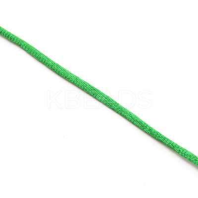 Polyester Satin Rattail Cord OCOR-WH0066-43B-1