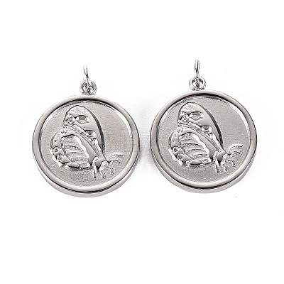 Non-Tarnish 304 Stainless Steel Pendants STAS-S116-125P-1