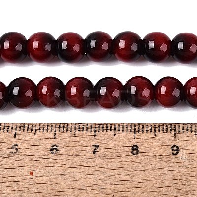 Imitation Tiger Eye Glass Beads Strands GLAA-Q106-03A-B07-1