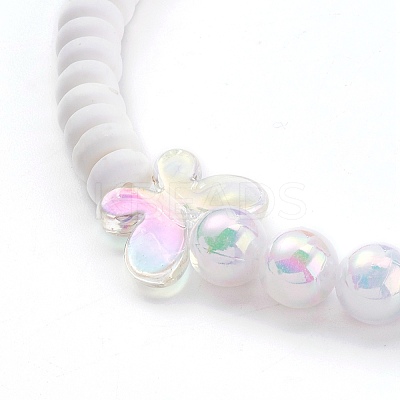 Transparent Acrylic Beaded Mobile Straps HJEW-JM00421-1