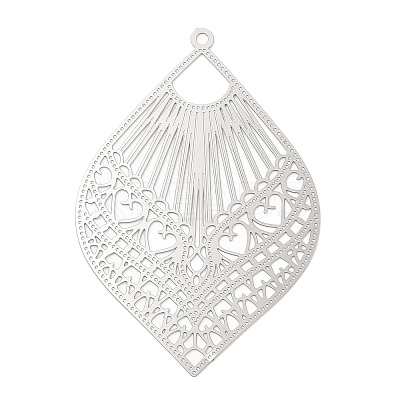 Non-Tarnish 304 Stainless Steel Filigree Big Pendants LS-X-STAS-K257-04P-1