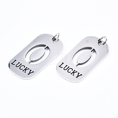 Non-Tarnish 201 Stainless Steel Pendants STAS-T044-220P-0-1
