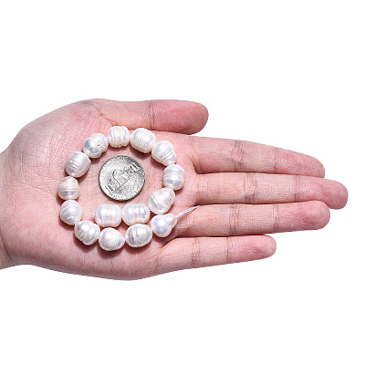 Natural Cultured Freshwater Pearl Beads Strands PEAR-N012-10D-1