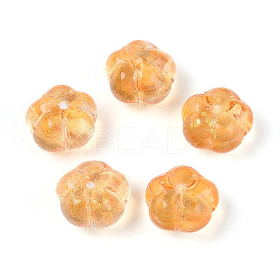 Transparent Glass Flower Beads GLAA-T030-04D-1