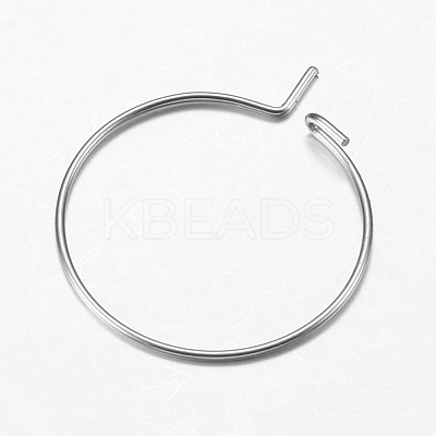 316 Surgical Stainless Steel Hoop Earrings Findings STAS-F149-32P-E-1