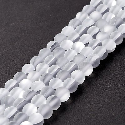 Synthetic Moonstone Beads Strands G-E573-01A-16-1