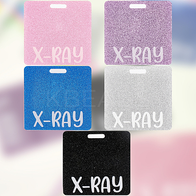 5Pcs 5 Colors Acrylic Big Pendants MACR-CN0001-01C-1