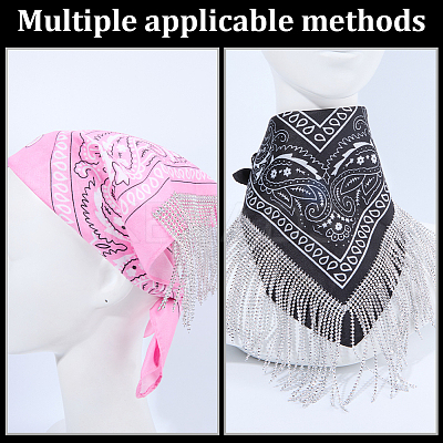 2Pcs 2 Colors Versatile Outdoor Cycling Bandana for Women OHAR-CY0001-21B-1