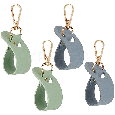 4Pcs 2 Colors Imitation Leather Hat Clips FIND-GF0008-14A-1
