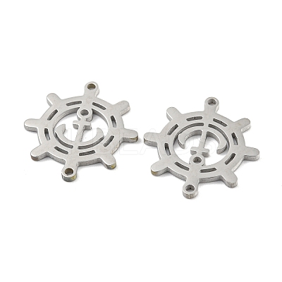 Non-Tarnish 304 Stainless Steel Connector Charms STAS-P344-07P-1