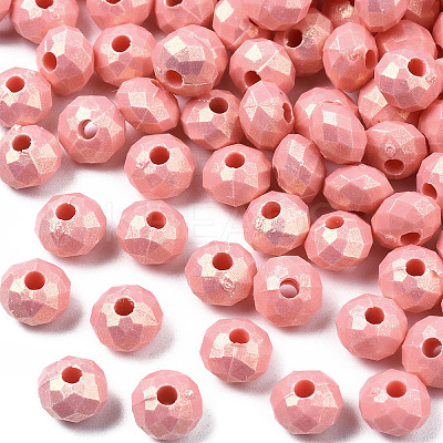 Spray Painted Acrylic Beads MACR-S280-03C-1