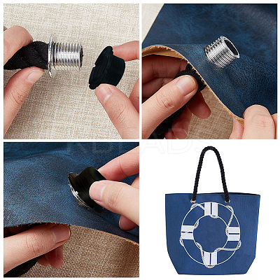 Practical Twisted Cotton Rope Bag Handle FIND-WH0116-34B-1
