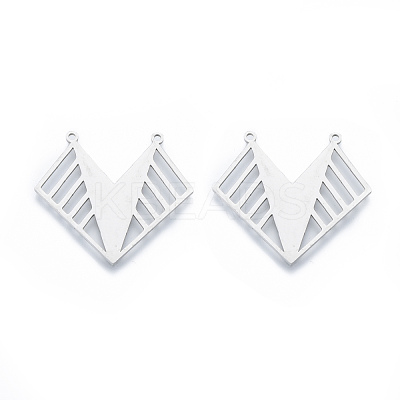 Non-Tarnish 201 Stainless Steel Pendants STAS-N090-LA923-1-1