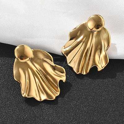 304 Stainless Steel Studs Earrings for Women EJEW-K306-25G-1