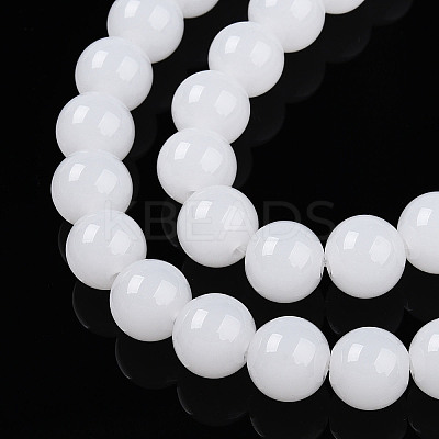 Imitation Jade Glass Beads Strands LS-GLAA-T032-J10mm-01-1