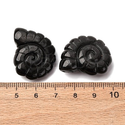 Natural Silver Sheen Obsidian Pendants G-NH0065-01K-1