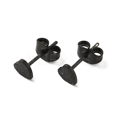 304 Stainless Steel Haart Stud Earrings for Women EJEW-K243-02EB-1