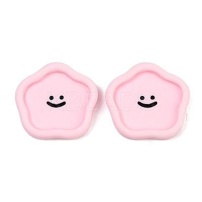 Smiling Face Resin Cabochons CRES-S372-01D-1