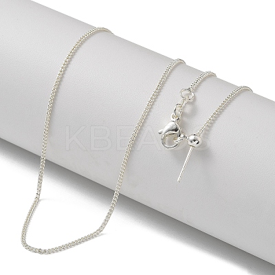 Brass Twisted Chain Necklaces NJEW-M083-01S-1