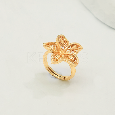 Adjustable Brass Finger Rings for Women DS8817-1-1