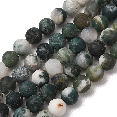 Natural Tree Agate Beads Strands G-T106-038-1